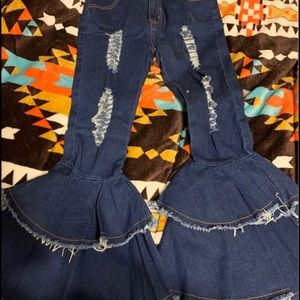 Girls Jean bell bottoms size 10/12